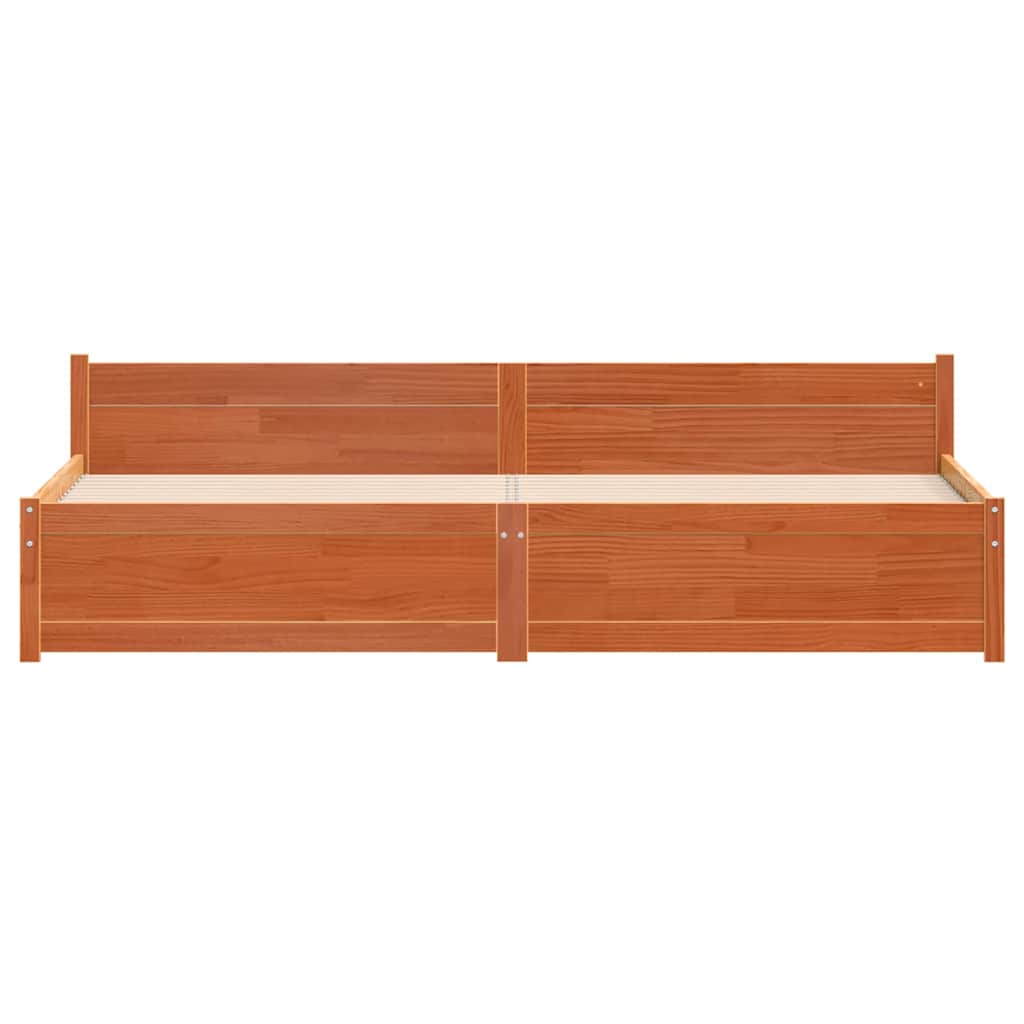 Struttura del letto Marrone cerato 205.5 x 95.5 x 51 cm