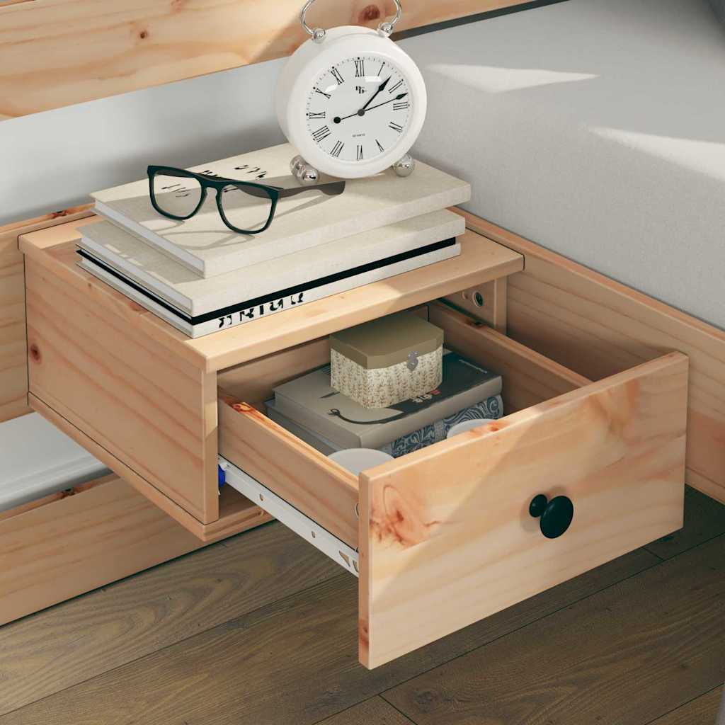 Struttura del letto Marrone 120 x 190 cm Legno di pino massello - homemem39