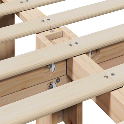 Struttura del letto Cera marrone 210 x 118 x 30 cm - homemem39