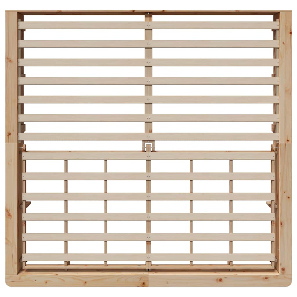 Struttura del letto Pino massello 210 x 118 x 30 cm - homemem39