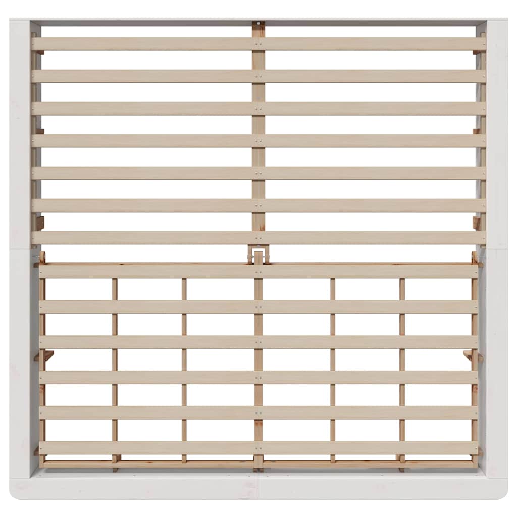 Struttura del letto Bianco 180 x 200 cm Pino massello - homemem39