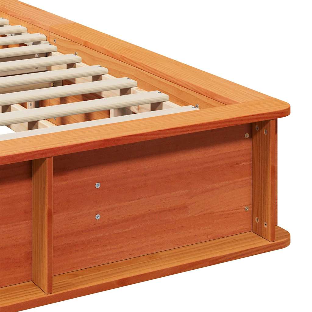 Struttura del letto Marrone cerato 180 x 200 cm Pino massello