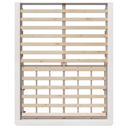 Struttura del letto Bianco 160 x 200 cm Pino massello - homemem39