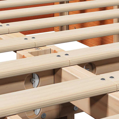 Struttura del letto Marrone cerato 160 x 200 cm Pino massello