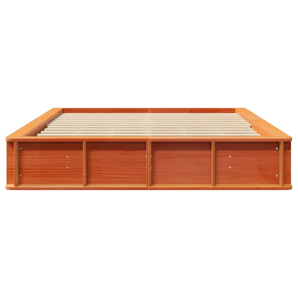 Struttura del letto Cera marrone 150 x 200 cm Pino massello - homemem39