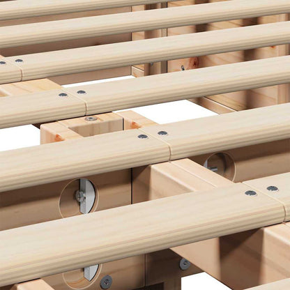 Struttura del letto Pino massello 140 x 200 cm Pino massello - homemem39