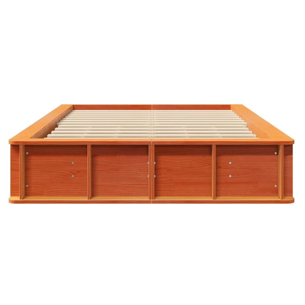 Struttura del letto Cera marrone 210 x 118 x 30 cm - homemem39