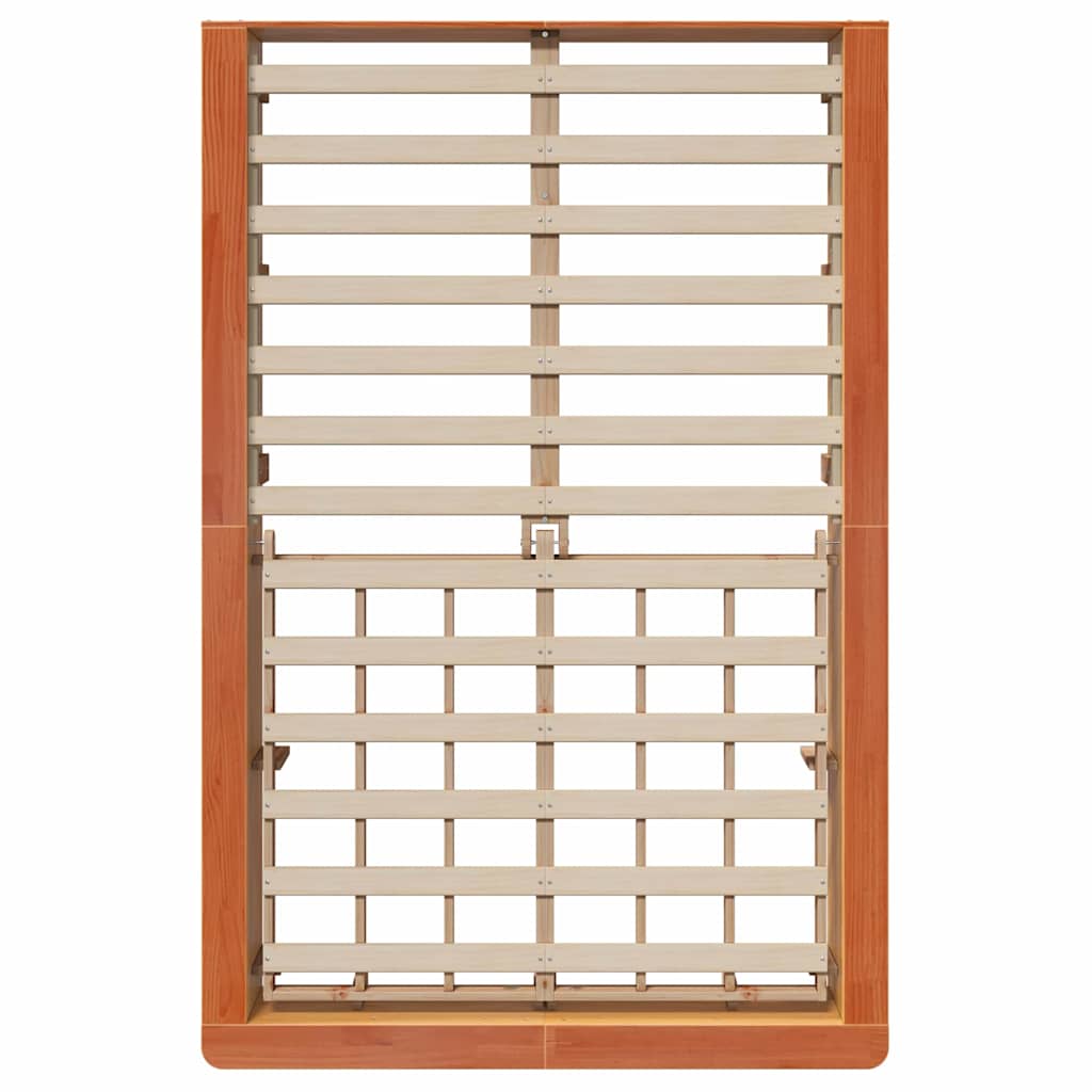 Struttura del letto Cera marrone 210 x 118 x 30 cm - homemem39