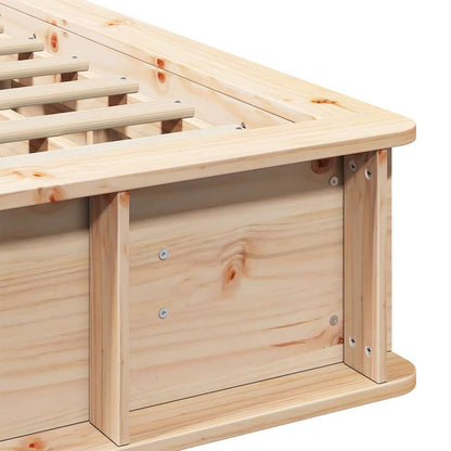 Struttura del letto Pino massello 210 x 118 x 30 cm - homemem39