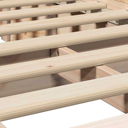 Struttura del letto Marrone 100 x 200 cm Pino massello