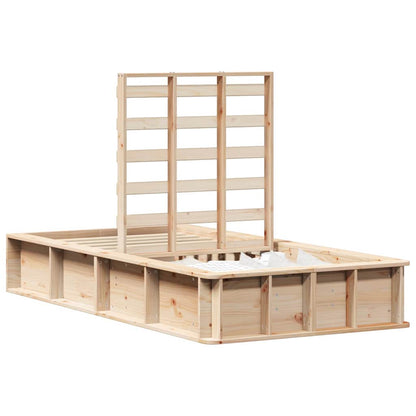 Struttura del letto Pino massello 210 x 118 x 30 cm - homemem39