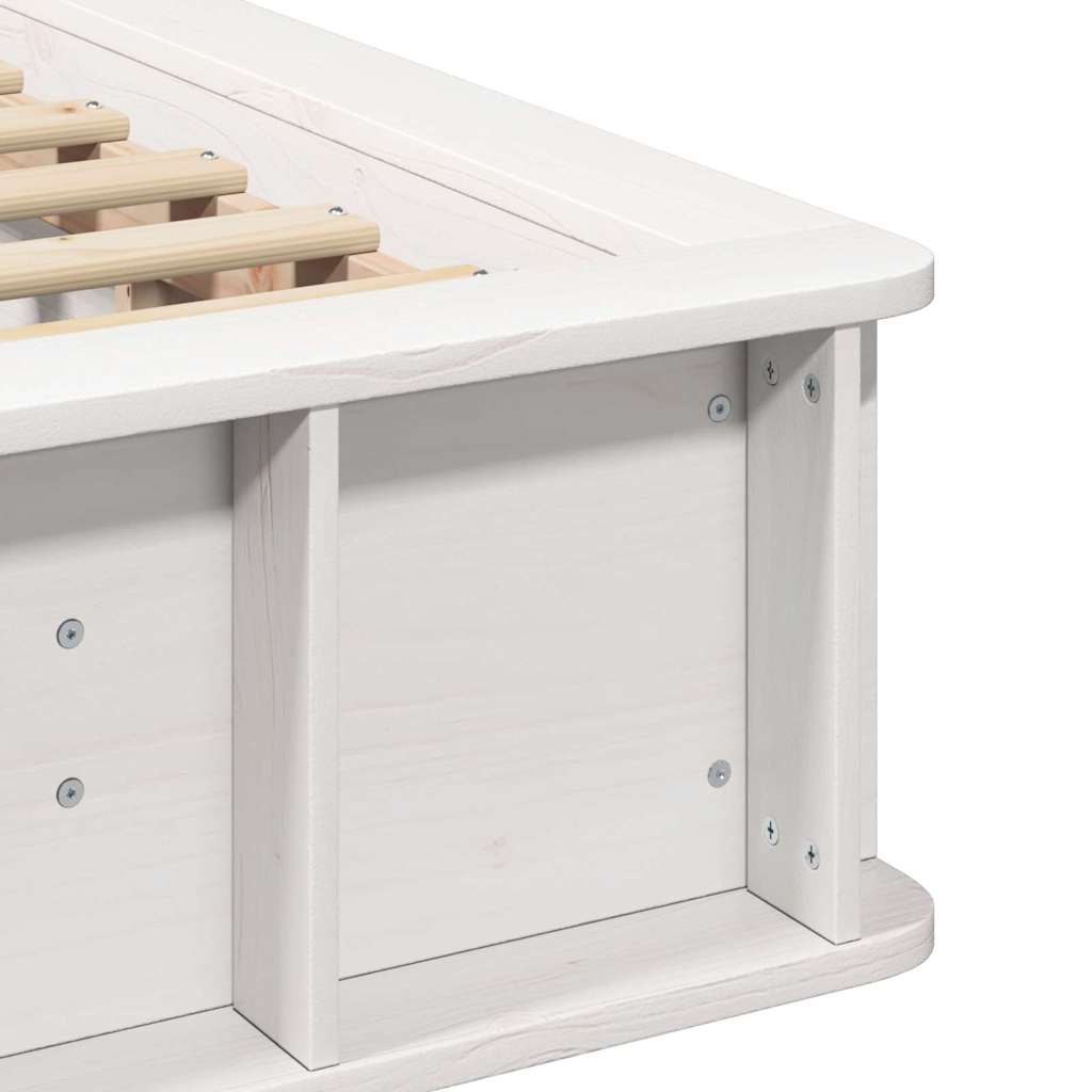 Struttura del letto Bianco 90 x 200 cm Pino massello