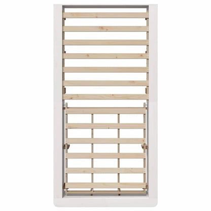 Struttura del letto Bianco 90 x 200 cm Pino massello