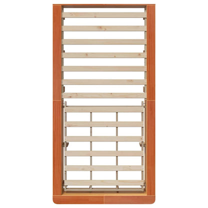 Struttura del letto Marrone cerato 90 x 200 cm Pino massello