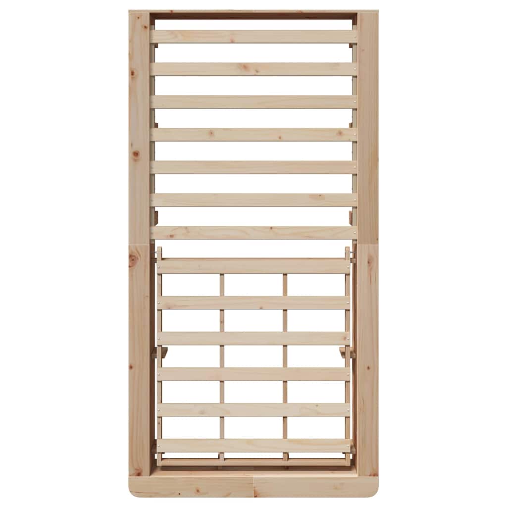 Struttura del letto Pino massello 210 x 118 x 30 cm - homemem39