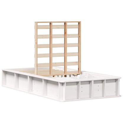 Struttura del letto Bianco 80 x 200 cm Pino massello