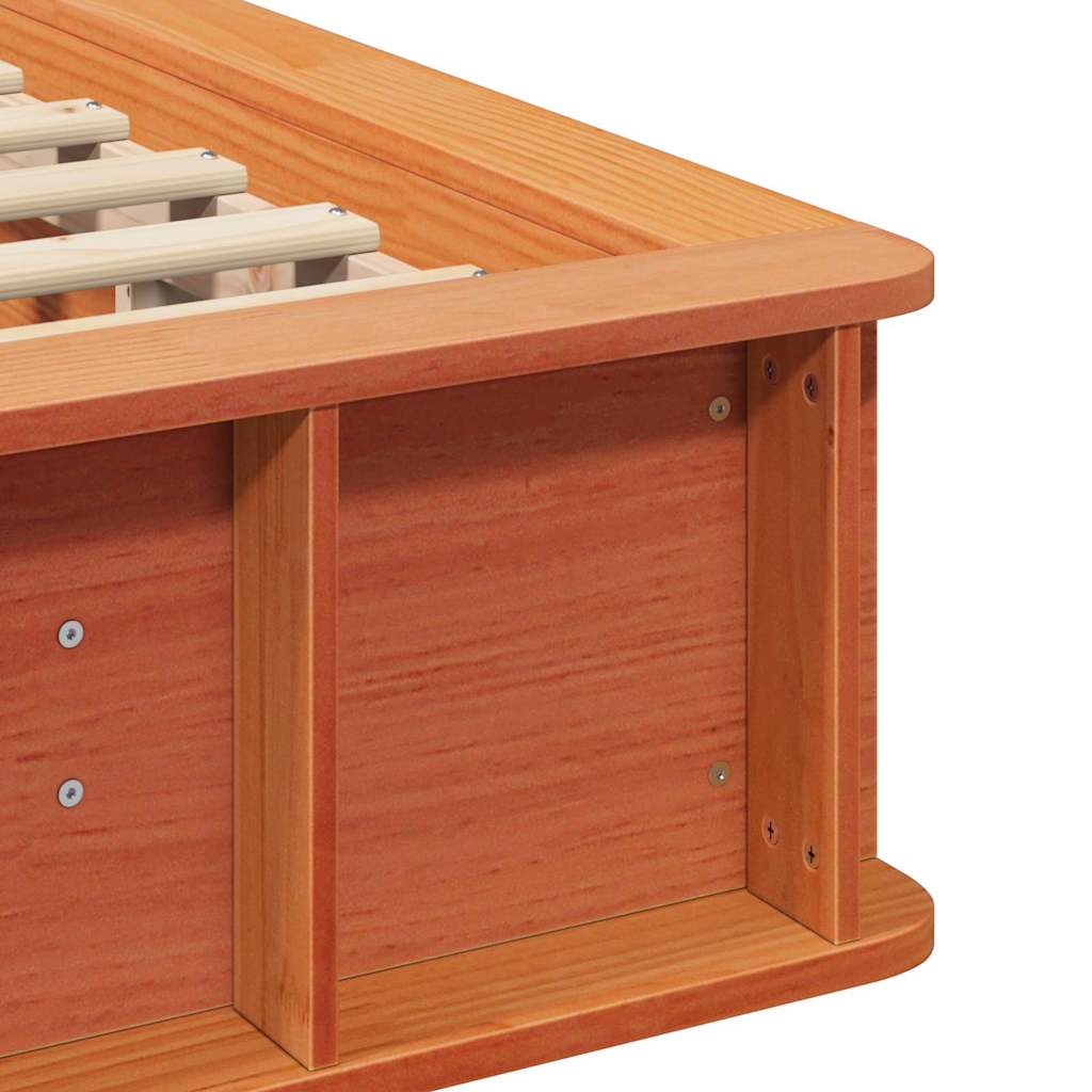 Struttura del letto Marrone cerato 80 x 200 cm Pino massello