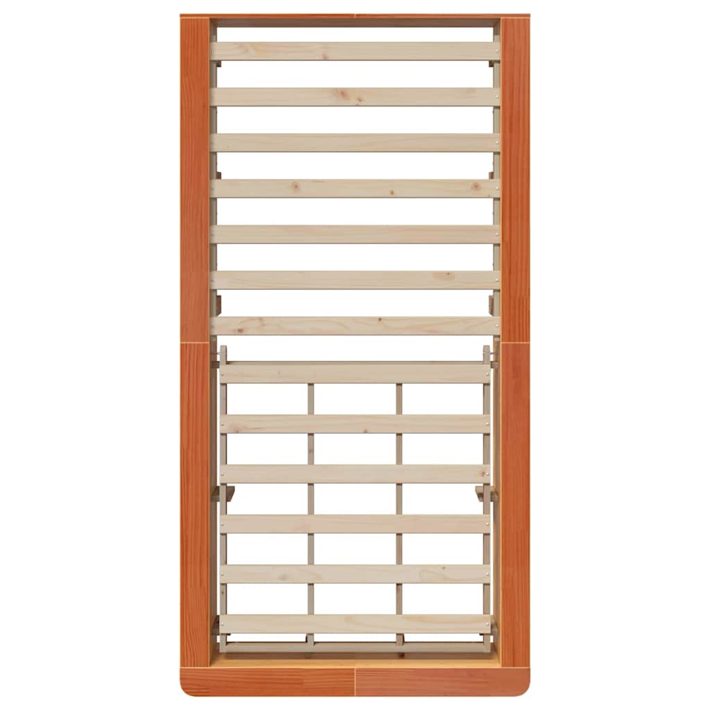 Struttura del letto Cera marrone 210 x 118 x 30 cm - homemem39