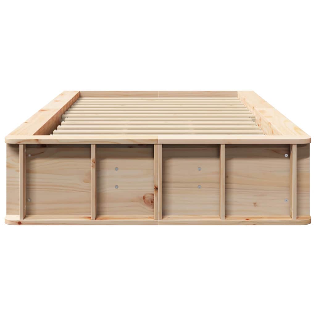 Struttura del letto Pino massello 210 x 118 x 30 cm - homemem39