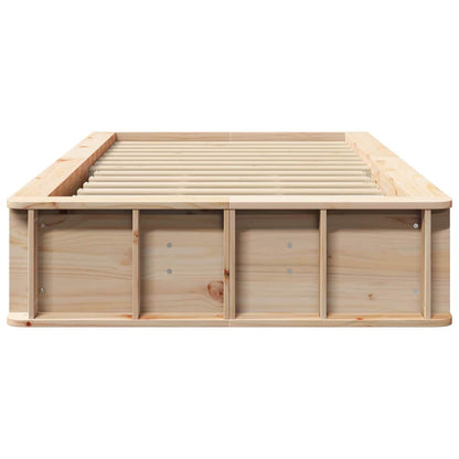 Struttura del letto Pino massello 210 x 118 x 30 cm - homemem39