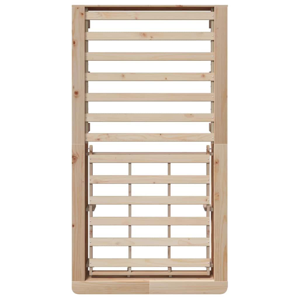 Struttura del letto Pino massello 210 x 118 x 30 cm - homemem39