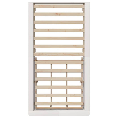 Struttura del letto Bianco 90 x 190 cm Pino massello