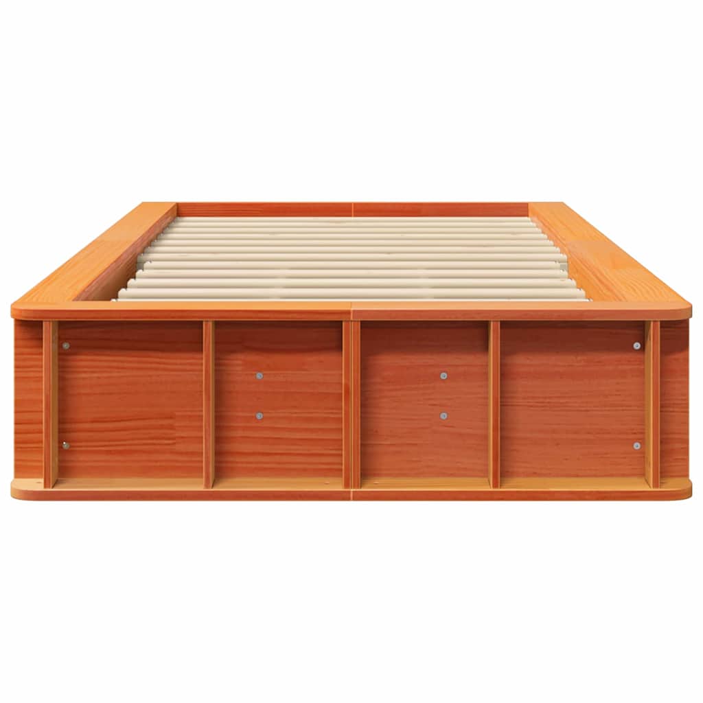 Struttura del letto Cera marrone 210 x 118 x 30 cm - homemem39