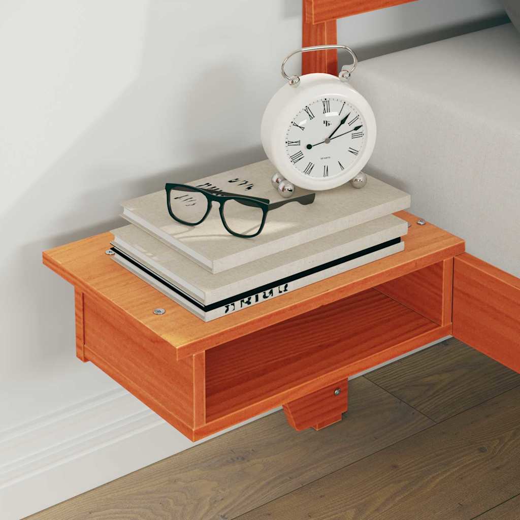 Struttura del letto Cera marrone Legno di pino massello - homemem39