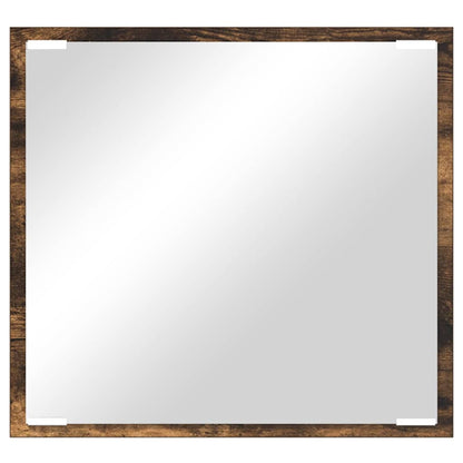 Specchio da bagno LED con specchio Rovere fumé 40 x 37 x 8.5 cm | homemem39