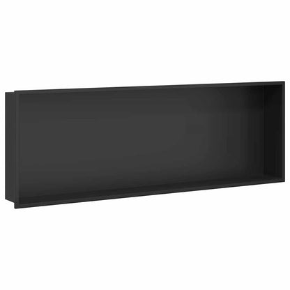 Nicchia per doccia Nero 90 x 30 x 9,5 cm Acciaio inossidabile | homemem39