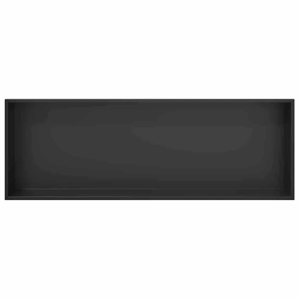Nicchia per doccia Nero 90 x 30 x 9,5 cm Acciaio inossidabile | homemem39