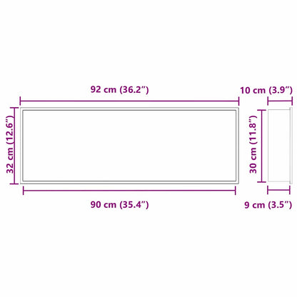 Nicchia per doccia Nero 90 x 30 x 9,5 cm Acciaio inossidabile | homemem39