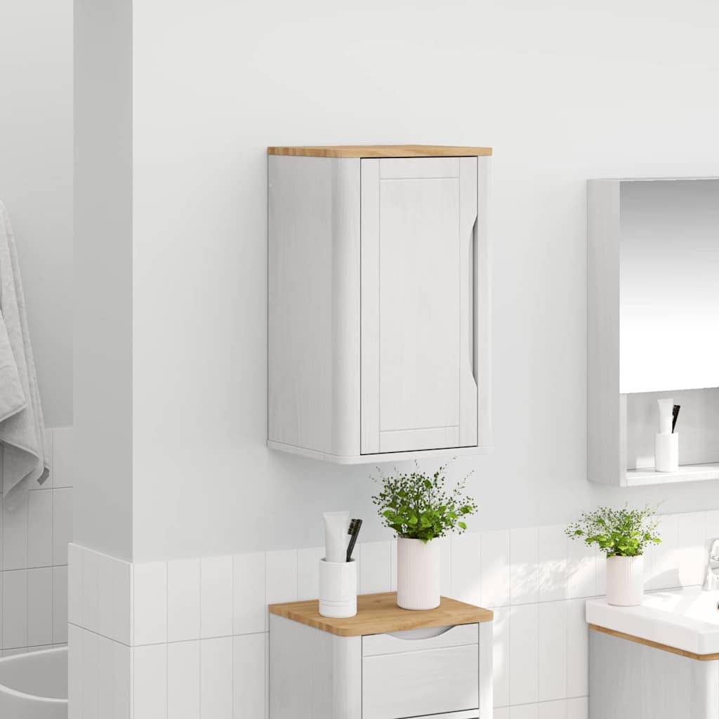 Armadio da bagno a muro con porta FLORO Bianco 35 x 30 x 60 cm | homemem39
