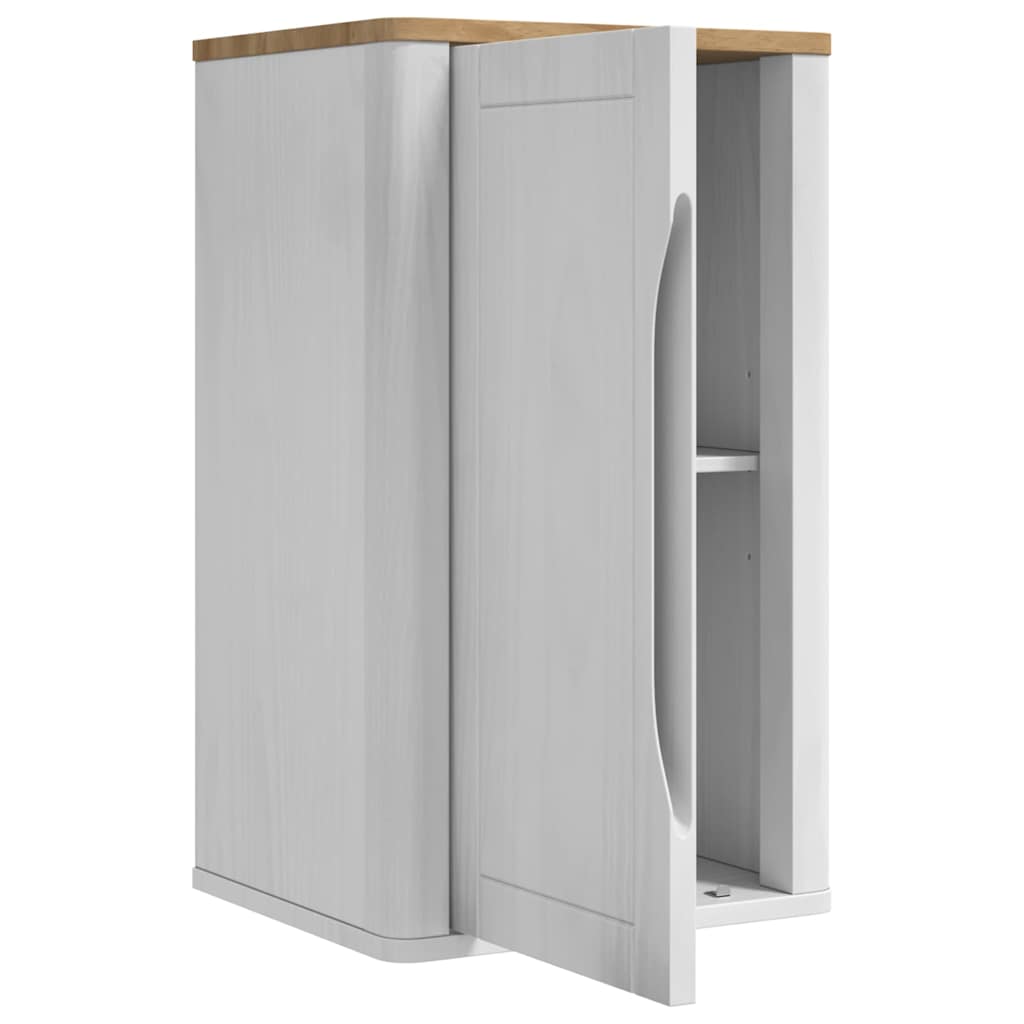 Armadio da bagno a muro con porta FLORO Bianco 35 x 30 x 60 cm | homemem39