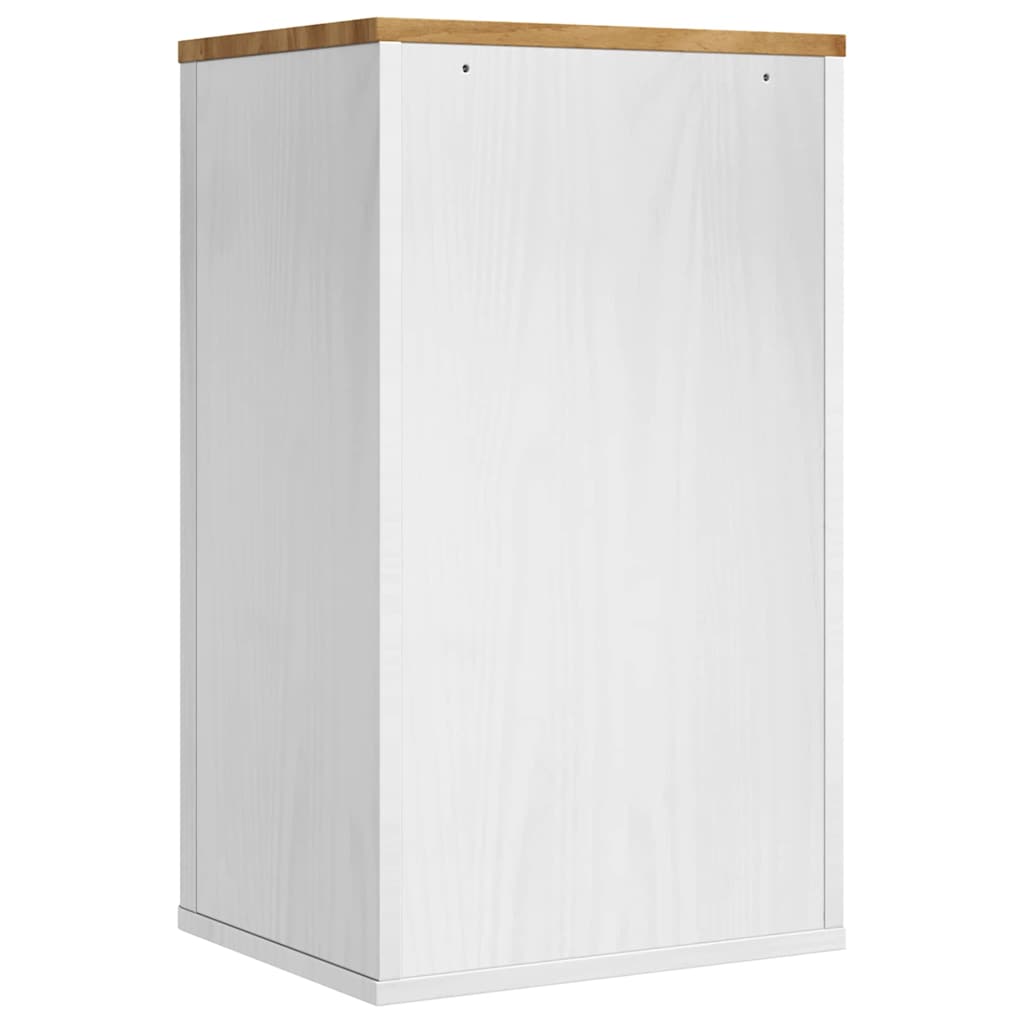 Armadio da bagno a muro con porta FLORO Bianco 35 x 30 x 60 cm | homemem39