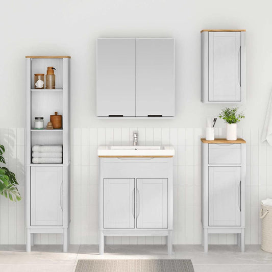 Mobile da Bagno con cassetto FLORO Bianco 35 x 30 x 90 cm | homemem39