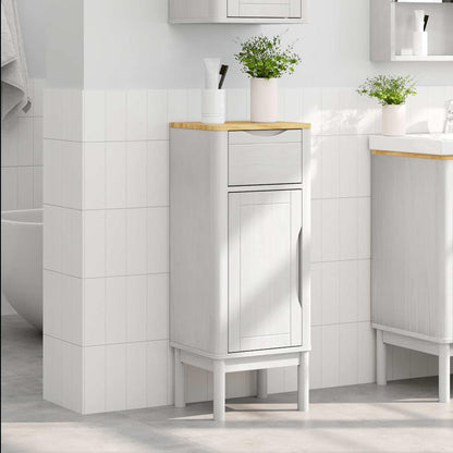 Mobile da Bagno con cassetto FLORO Bianco 35 x 30 x 90 cm | homemem39