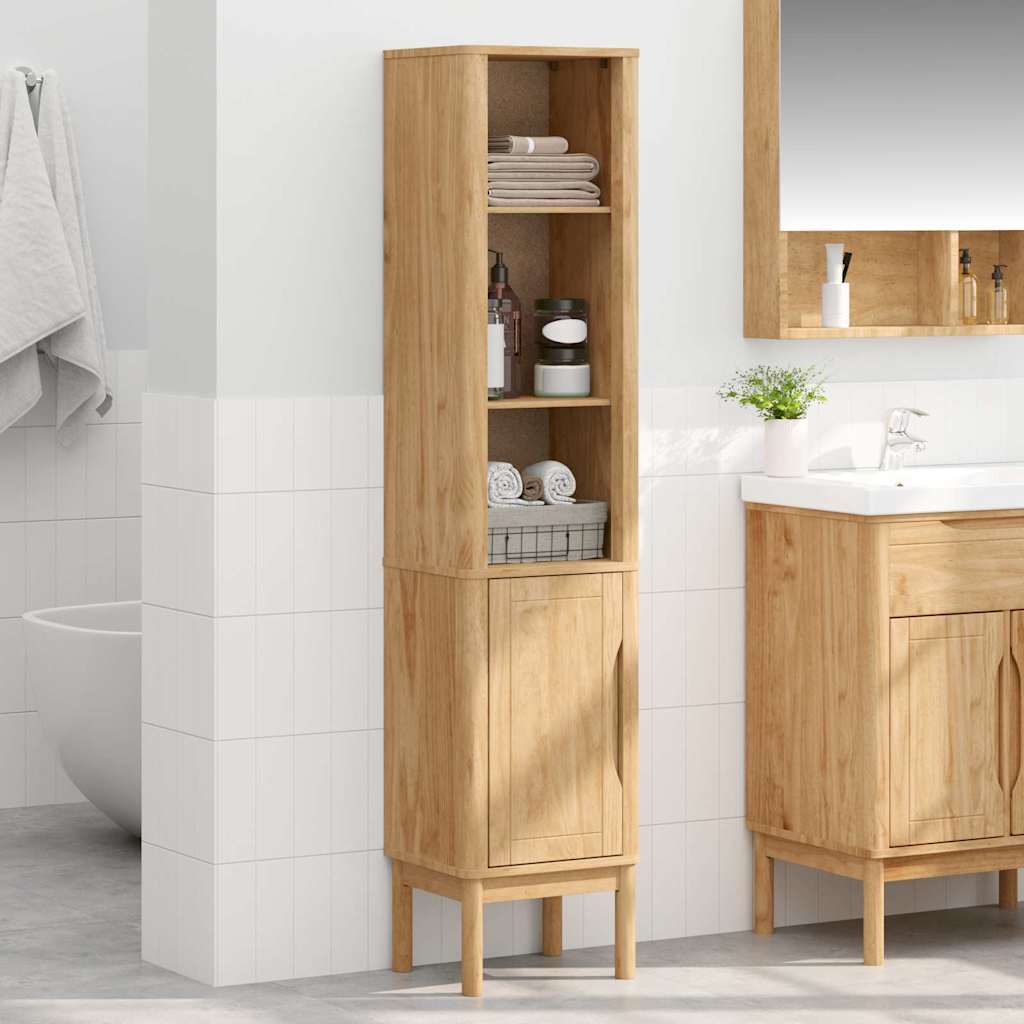 Mobiletto bagno alto FLORO Marrone cerato 35 x 30 x 160 cm | homemem39