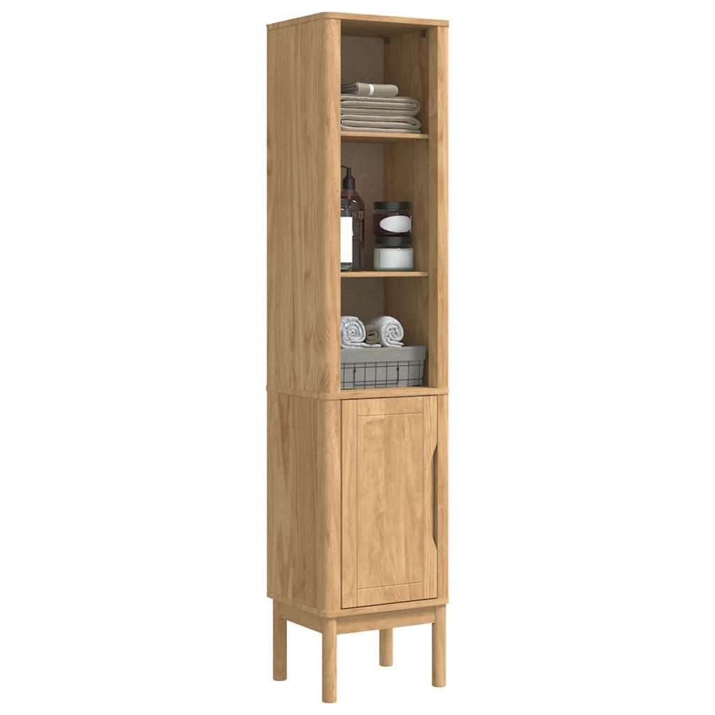 Mobiletto bagno alto FLORO Marrone cerato 35 x 30 x 160 cm | homemem39