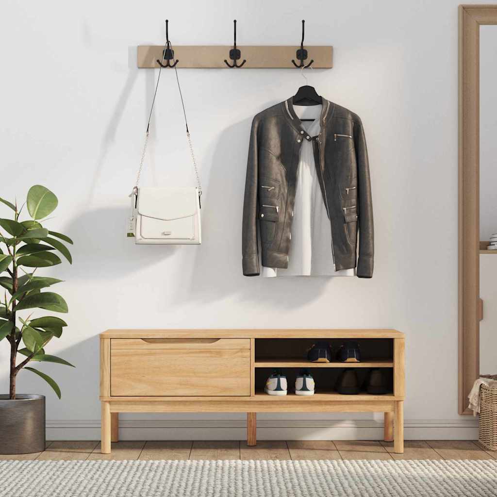 Panchina per corridoio FLORO Marrone cerato 115 x 40 x 45 cm | homemem39