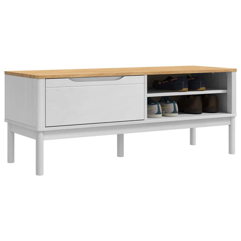 Panchina per corridoio FLORO Bianco 115 x 40 x 45 cm | homemem39