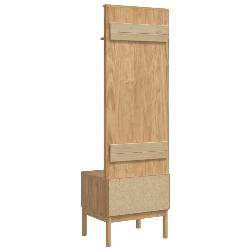 Armadio per corridoio FLORO Marrone cerato 50 x 40 x 158 cm | homemem39