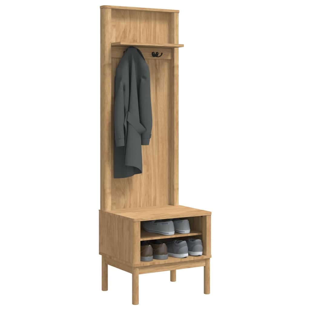 Armadio per corridoio FLORO Marrone cerato 50 x 40 x 158 cm | homemem39