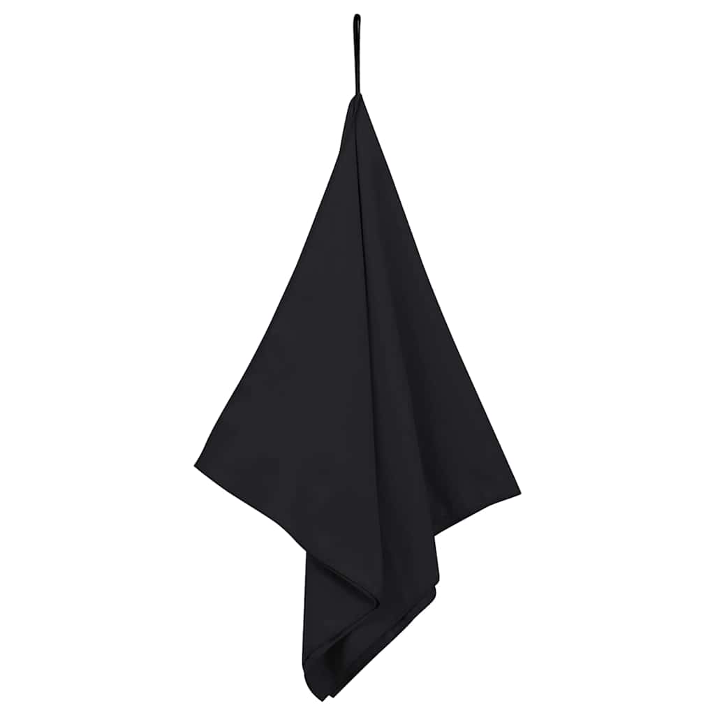 Asciugamani Sportivi 2 pcs Nero 100 x 50 cm