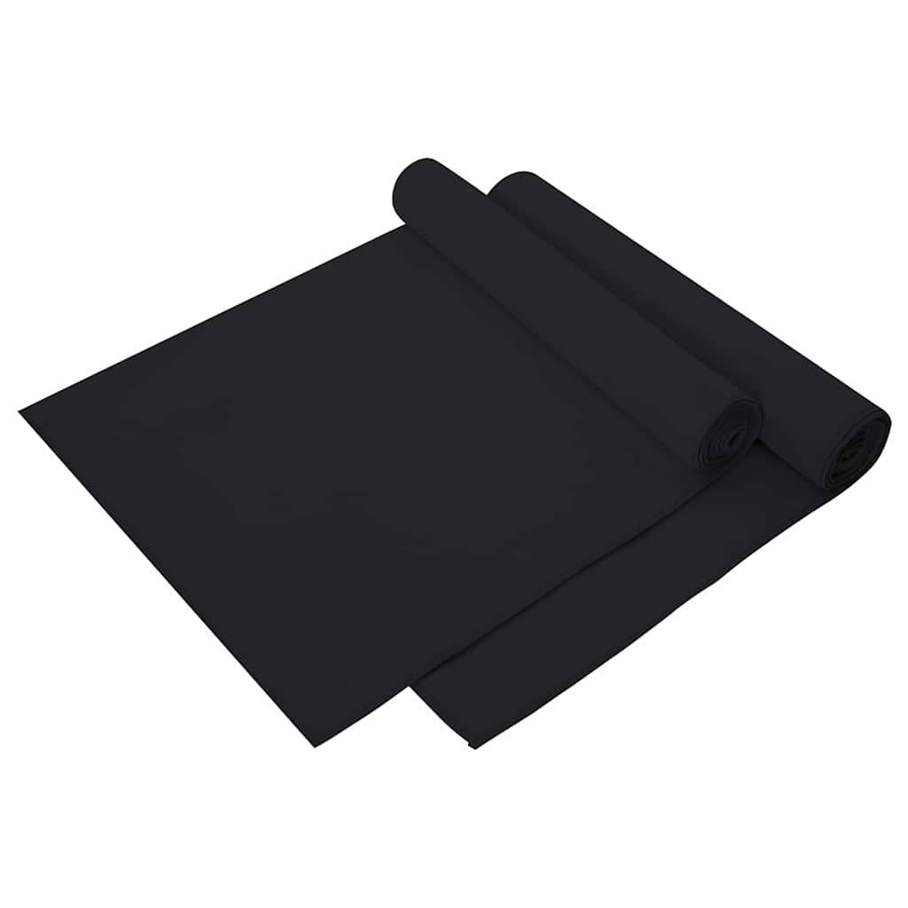 Asciugamani Sportivi 2 pcs Nero 140 x 70 cm