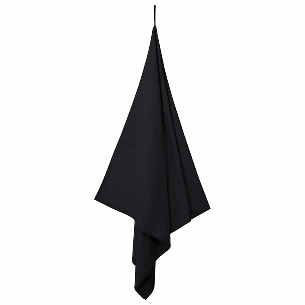 Asciugamani Sportivi 2 pcs Nero 200 x 100 cm
