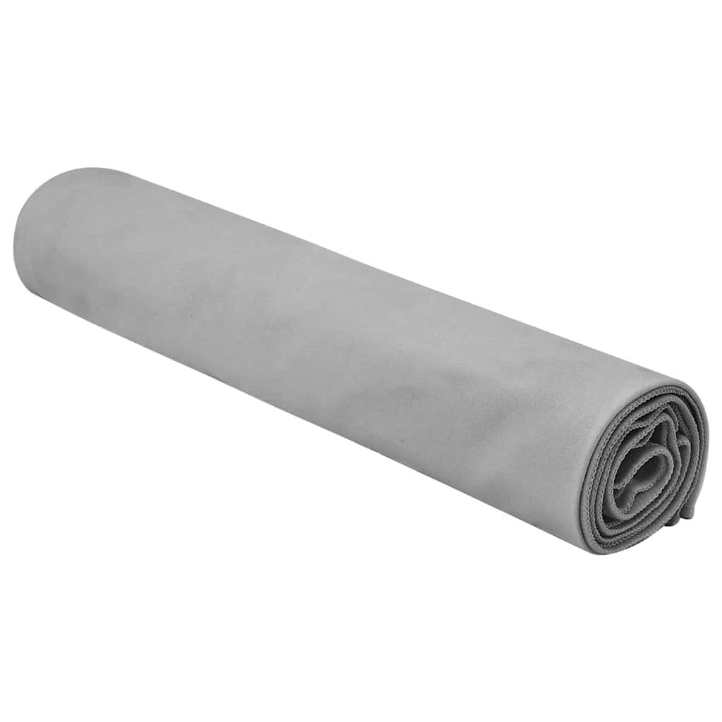 Asciugamani Sportivi 2 pcs Grigio scuro 140 x 70 cm