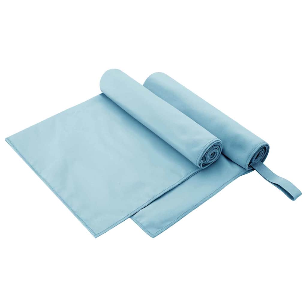 Asciugamani Sportivi 2 pcs Blu 100 x 50 cm