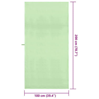 Asciugamani Sportivi 2 pcs Verde 200 x 100 cm