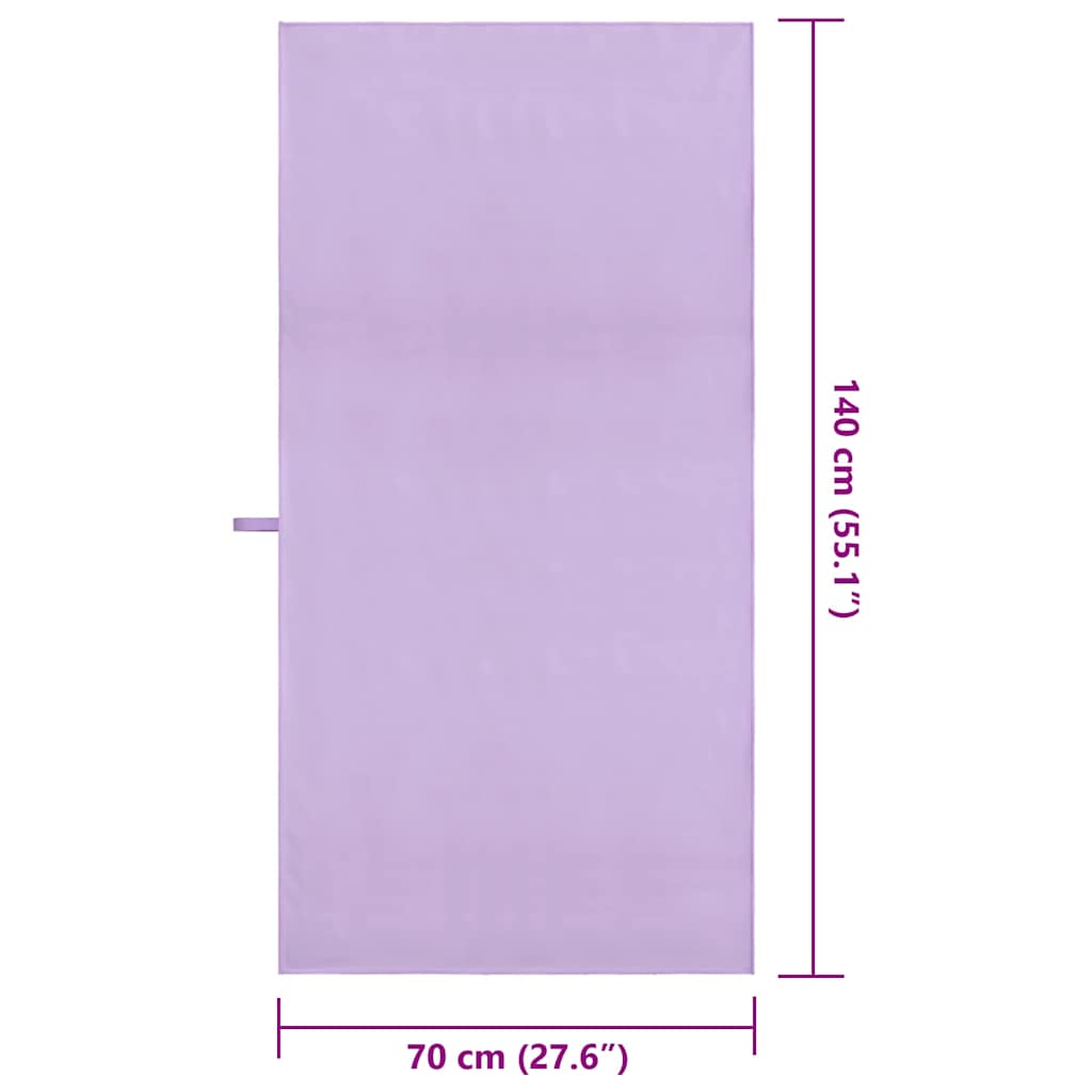 Asciugamani Sportivi 2 pcs Viola 140 x 70 cm